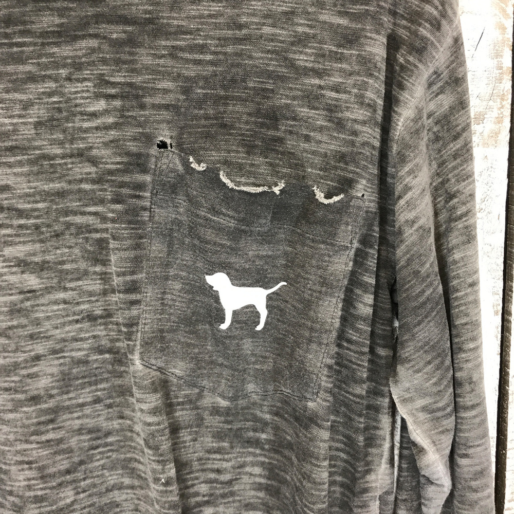Victoria Secret Pink Distressed XS Long Sleeve - Picture 6 of 6